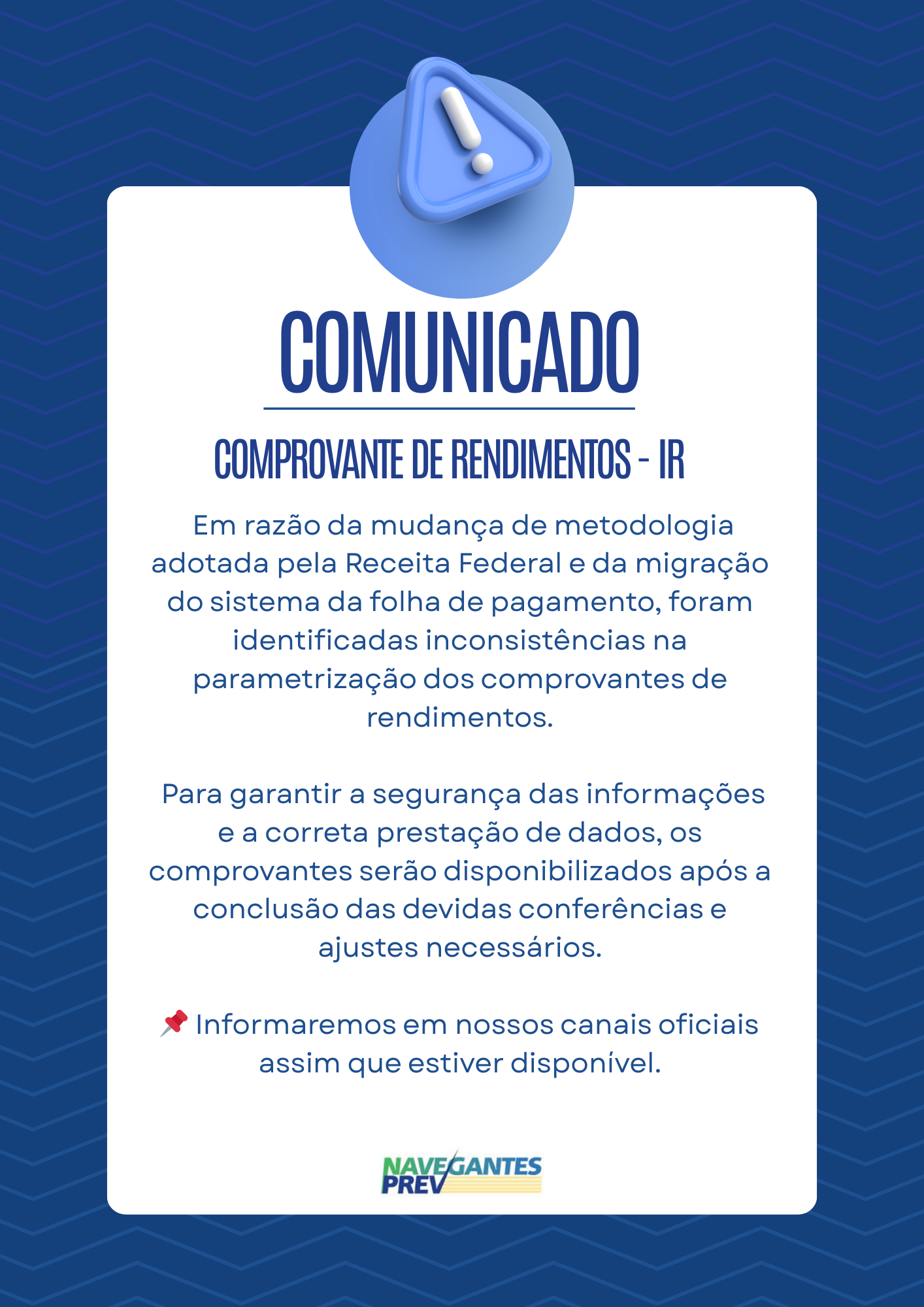 COMPROVANTE DE RENDIMENTOS - IR