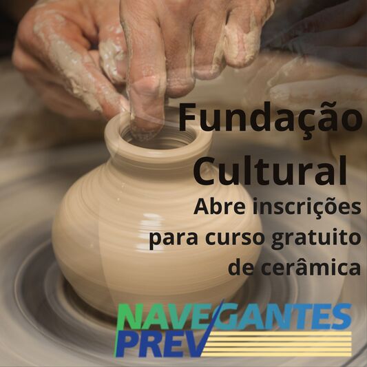 Fundação Cultural abre inscrições para curso gratuito de cerâmica